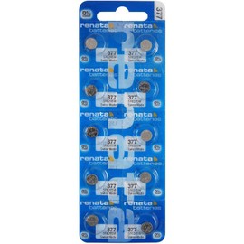 Renata 377 SR626SW Batteries - 1.55V Silver Oxide 377 Watch Battery (10 Count)