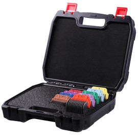 Dog Animal Stainless Steel Wide Clipper Attachment Guard Comb Set for A5 Series | Snap-On/Off Design Combs,Only Fir for 10W/15W/30W Wide Blade (9-Piece)