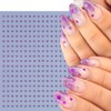 6 Sheets Star Nail Stickers 3D Self-Adhesive Glitters Starlight Nail