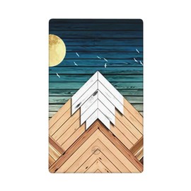 Rustic Sun Mountain No Device Blank Light Switch Plate Cover Decorative Electrical Outlet Covers Wallplate for Home Living Room Trendy Accessories Decor