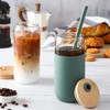 20oz Glass Water Tumbler with Silicone Protective Sleeve - Beer