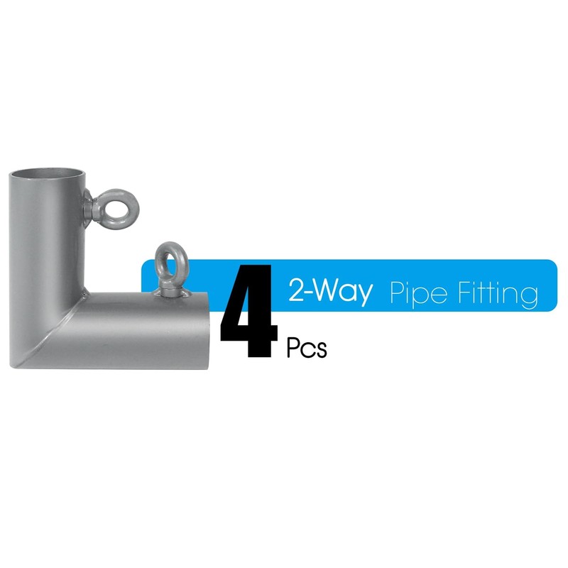 Aoneky 1 3/8'’ L Shaped Corner Canopy Fitting - Fits