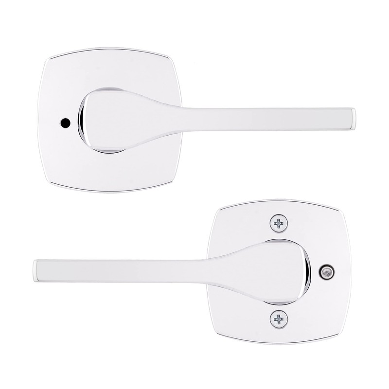 Kwikset Tripoli Lever Interior Privacy Door Handle with Lock, Door