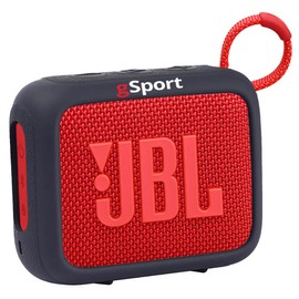 JBL Go 4 Ultra Portable Bluetooth Speaker Bundle with gSport Silicone Sleeve (Red)