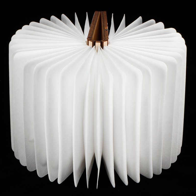 USB Magnetic Wooden Book Light Portable LED Foldable Desk Night