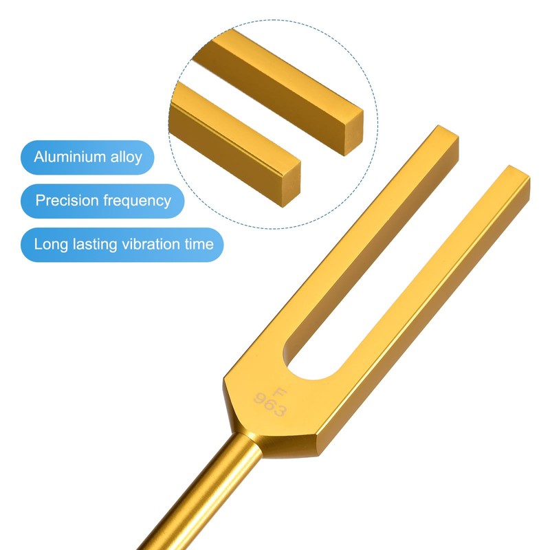 sourcing map Tuning Fork Set 9 Pcs Tuning Forks Aluminium