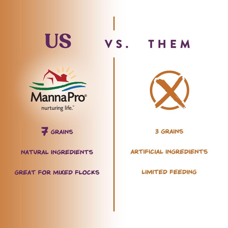 Manna Pro 7-Grain Ultimate Chicken Scratch – Non-GMO Scratch Grain