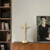 Imerance Crucifix Wall Cross Small Metal Slender Catholic Crosses Golden
