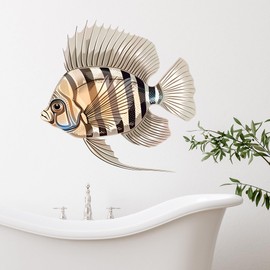 GRAZDesign Wall Sticker Bathroom Fish 30 x 30 cm Maritime