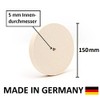 Polishing Wheel for Felt Sanding Block (95% Wool) with Hole,