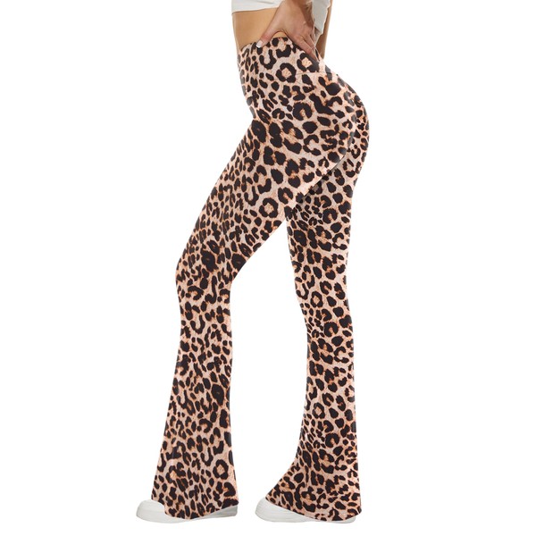 Sundwudu Black Flare Yoga Pants for Women - Soft High