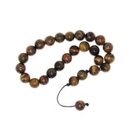 317 - Prayer Beads Worry Beads 10mm Tiger Eye Gemstone Beads Handmade by Jeannieparnell