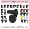 Volein Suitcase Replacement Wheels Black Suitcase Wheels Swivel Wheels Luggage