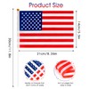 July 4th Outdoor Hand Held Flag - Patriotic Decoration, Mini