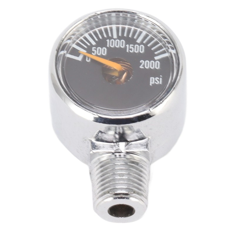 2000psi Pressure Gauge 1/8NPT Mount CO2 Cylinder Filling Pressure Meter