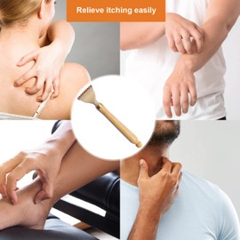 YEHORIN Telescoping Back Scratcher, Portable Extendable Bamboo Back Scratcher for Men Women with Beautiful Present Packaging, Body Scratcher for Adults