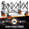 EchoSmile Collapsible Foldable Extended Wagon with 500lbs Weight Capacity, 300L
