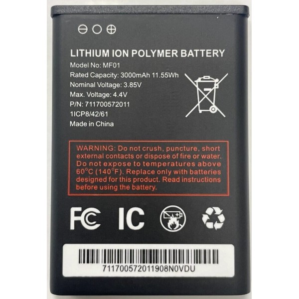 AT&T OEM Spec Battery AT&T Turbo Hotspot 2 (CT2MHS01) MF01