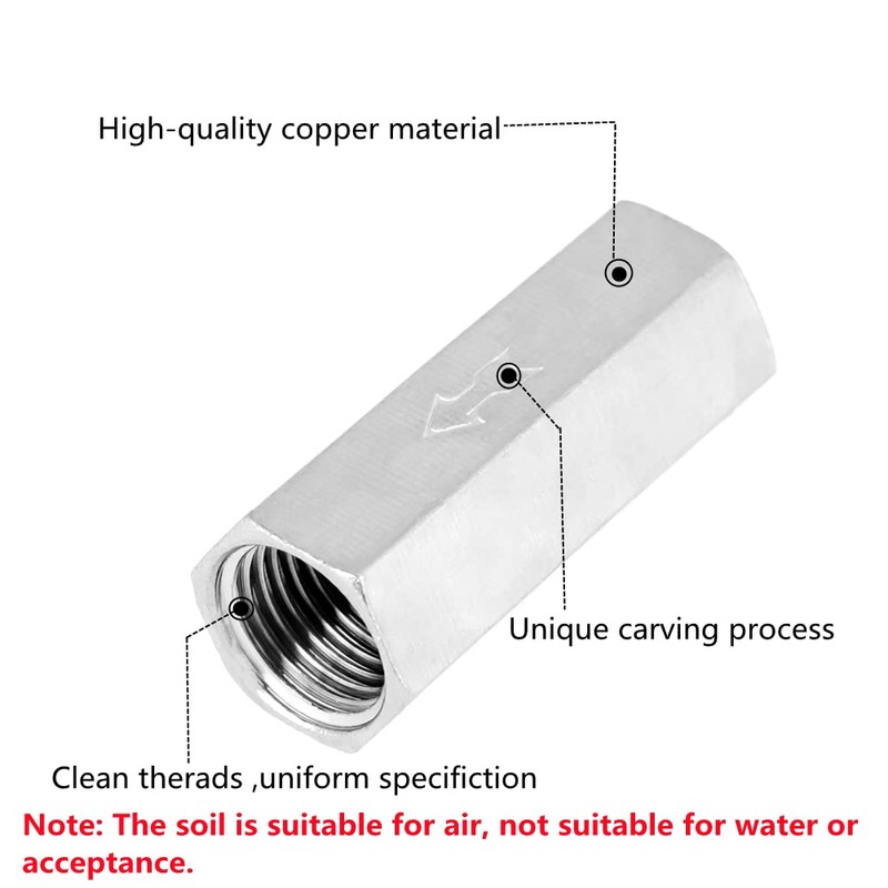Pneumatic Check Valve for Compressor, 5 Pieces Disposable Check Valve