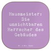 Mr. & Mrs. Panda Holz Untersetzer Spruch Hausmeister Macht -