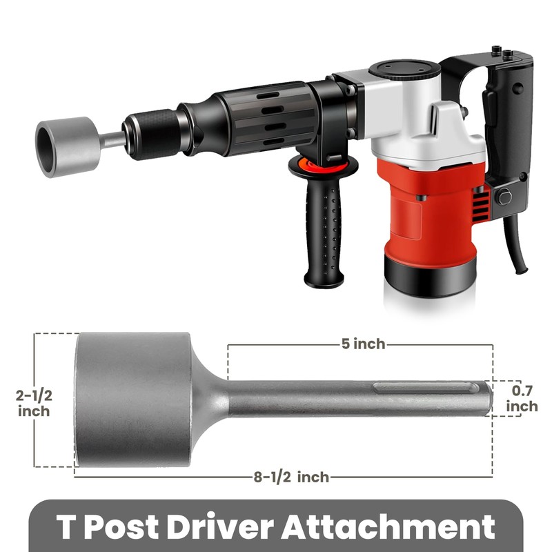 Preruner SDS Max Shank T Post Driver Attachment-The Ultimate Solution