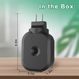 Ddrihlees Mosquito Repellent Indoor Use, Bluetooth APP Control Electronic Mosquito Repeller Plug in, with 2-Pack 280 Hr Repellent Refills, Highly Effective, for Home, Bedroom, Office, Kitchen (Black)