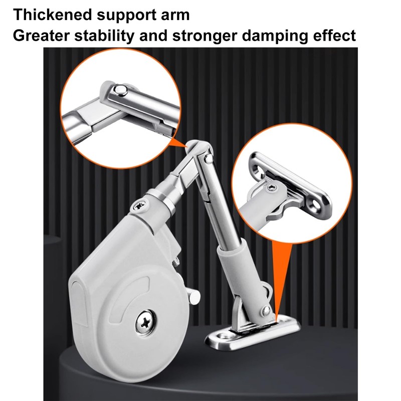 JinBoCheng 1 Pack 105 Degree Soft Closing Support Rod Hinges,Pull