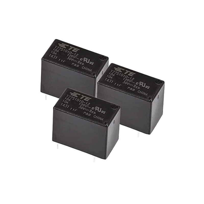 TE Connectivity T77V1D10-12 Tyco-P&B, 10A 12V SPST, General Purpose Relay