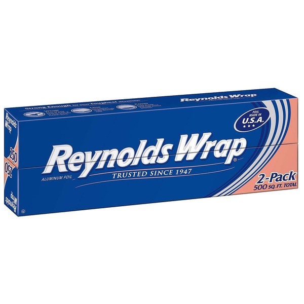Reynolds Wrap 12" Aluminum Foil, 250 sq. ft (2 ct.) - (Original from manufacturer - Bulk Discount available)