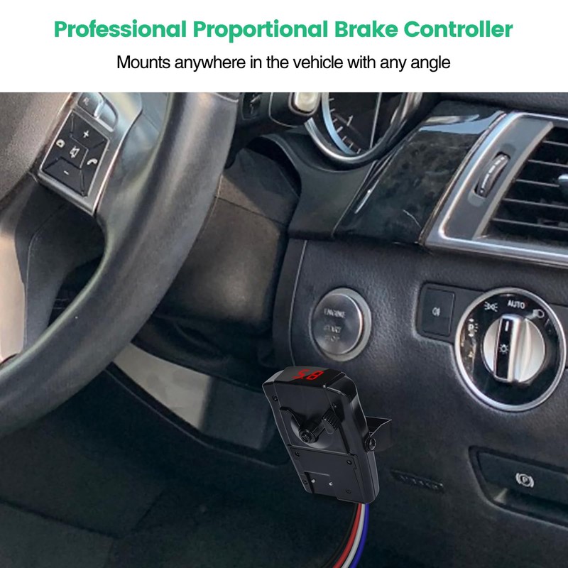 briidea Proportional Trailer Brake Controller, Digital Electric Brake Control for