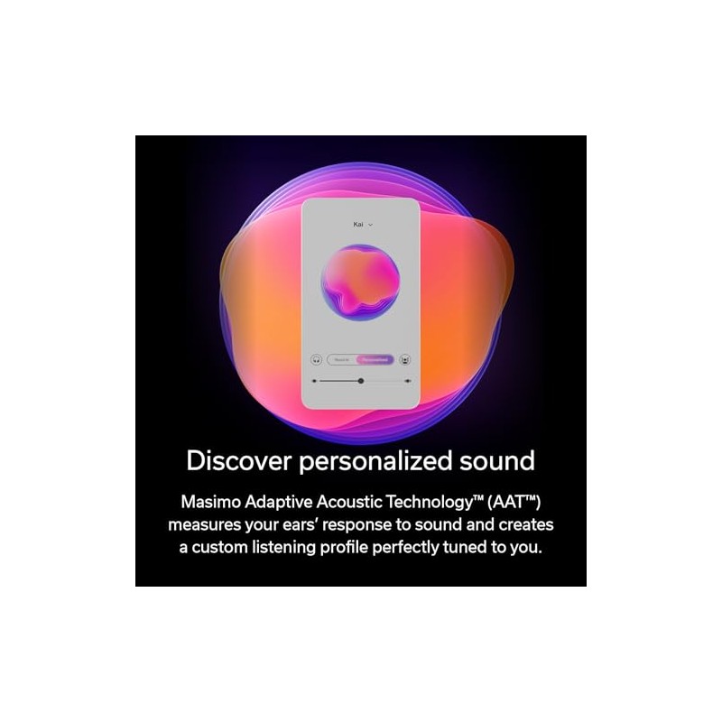 Denon Audífonos inalámbricos PERL, con tecnología de adaptación Personalizada al