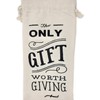 Cotton Canvas Wine Bags"The Only Gift Worth Giving" – Set