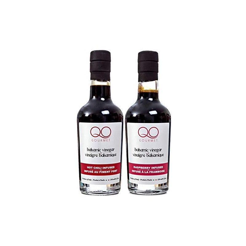 QO Gourmet Flavored Aged Italian Balsamic Vinegar of Modena Sampler