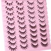 Manga Lashes Natural Look Anime False Eyelashes 20 Pairs Clear