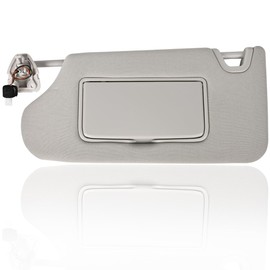 Sun Visor Left Driver Side LH with Mirror and Light Without Sunroof Fit for Nissan Altima 2013 2014 2015 2016 2017 2018 Replace OE# 96401-3TA2A (Left Driver Side) Gray