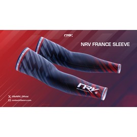 NRV Kompressionsmanschette Gaming – Edition Frankreich – Optimieren Sie Ihr Spiel mit Komfort und Stil – entworfen von professionellen Spielern – langlebig, atmungsaktiv und reibungsfrei, Frankreich,