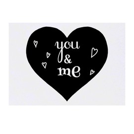 'You & Me' Temporary Tattoo - Water Resistant, Skin-Safe, Non-Toxic Transfer (TO00068853)
