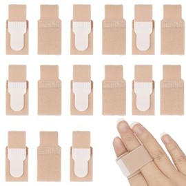 GWAWG 15PCS Finger Splints Set, Adjustable Fabric Finger Braces with Cushion for Jammed Swollen Dislocated Fingers, Reusable Toe Protectors Joint Support Wraps for Injury Recovery