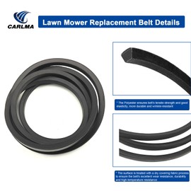 CarlMa Lawn Mower Deck Belt for 106-2173 Toro TimeCutter 74301 74325 74327 74330 74350 and 74402 with 42" Deck, for Cub Cadet MTD 754-0197 954-0197 (1/2" x117 1/4")