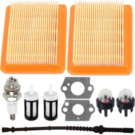 ZAMDOE Air Filter Kit for STIHL FS120 FS200 FS250 FS300 FS350 String Trimmer Brush Cutter, with Spark Plug Fuel Filter Primer Blub Fuel Line Hose Gasket