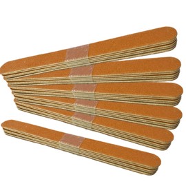 30pc Nail File Set 4.5” Double Sided Medium & Coarse Emery Board Natural Acrylic Gel Press-On Nail Filing Smoothing Manicure Pedicure Washable Travel TSA Friendly