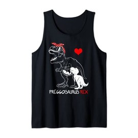 Pregosaurus Dinosaur Rex Mommysaurus Mama Mother's Day Tank Top