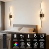 Amansour No Hardwire Battery Operated Wall Sconces Set of Two,