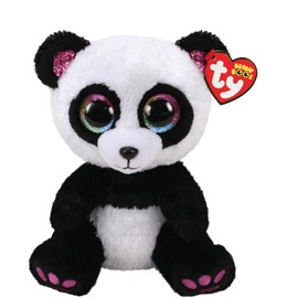 Ty UK Ltd 2005089 Paris Panda W/Horn - Boo Med Plush Animal, Multicolor, 24cm