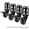 Chegulu 3" Storage Rack Caster Wheels, Storage Shelf Accessories Fit