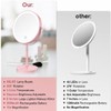 Makeup Mirror, Rechargeable Vanity Mirror with 3 Lights, 1X/10X