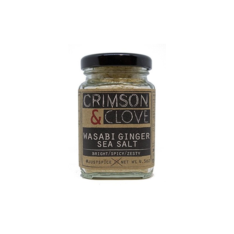 Wasabi Ginger Sea Salt by Crimson and Clove (4.5 oz.)