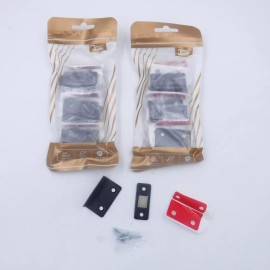 Jiayi 12 Pack Jiayi Cabinet Magnetic Door Catch L-Shaped Magnetic Adhesive Black