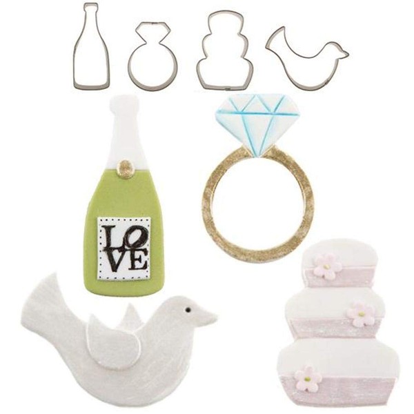 CUTIE CUPCAKE WEDDING SET/4