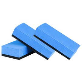 FamGift Car Wash Sponge Soft Brush Multi-function Car Wash Brush 3 Pcs Applying Sponge Double Layer Water Absorption Quick Dry Maintenance Car Wash Supplies Comfortable Non-Scratch Car Fit Clean Car